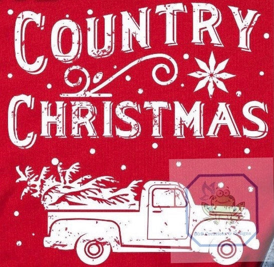 Country Christmas Truck Transfer