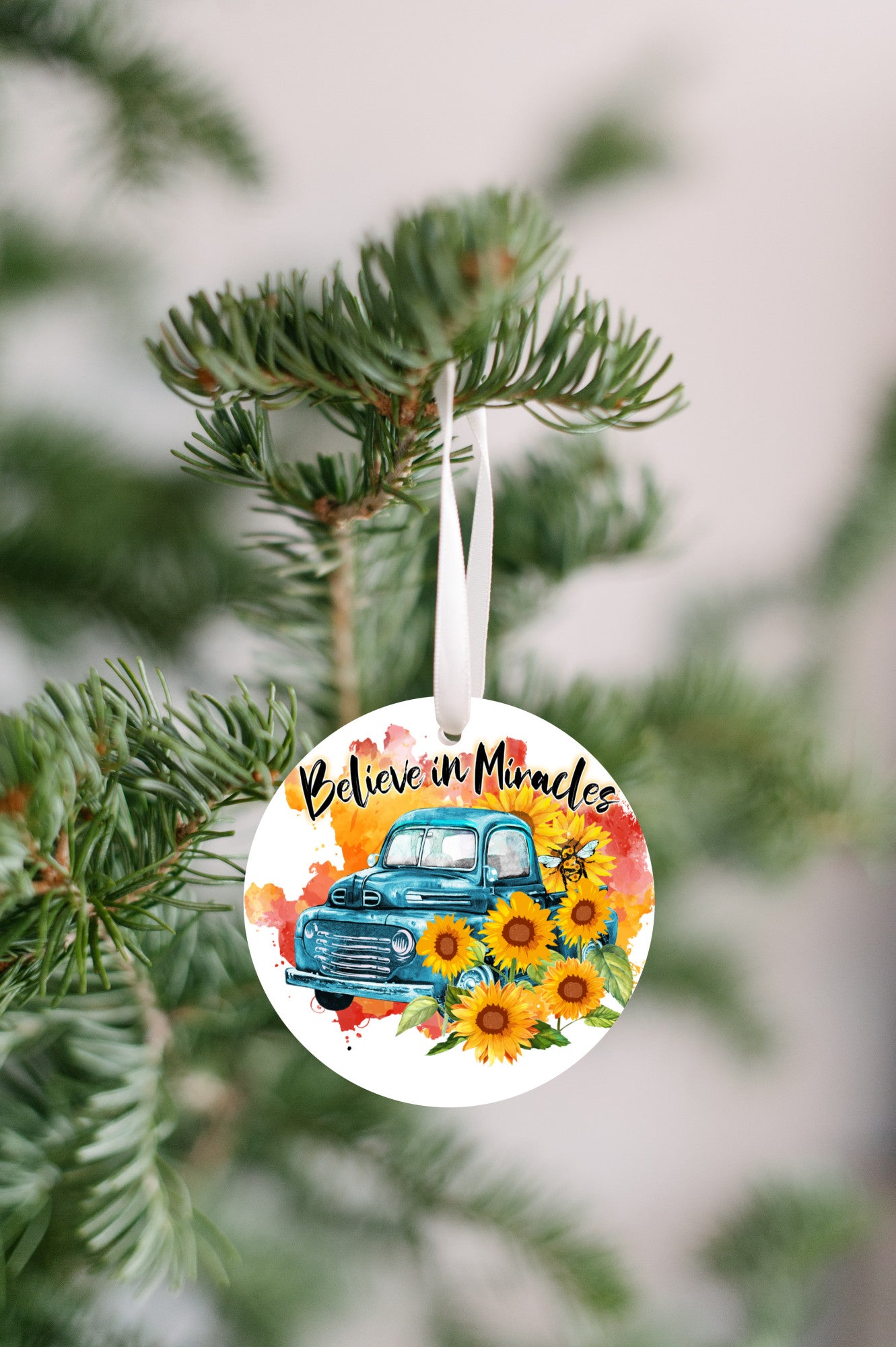 Believe in Miracles Christmas Ornament