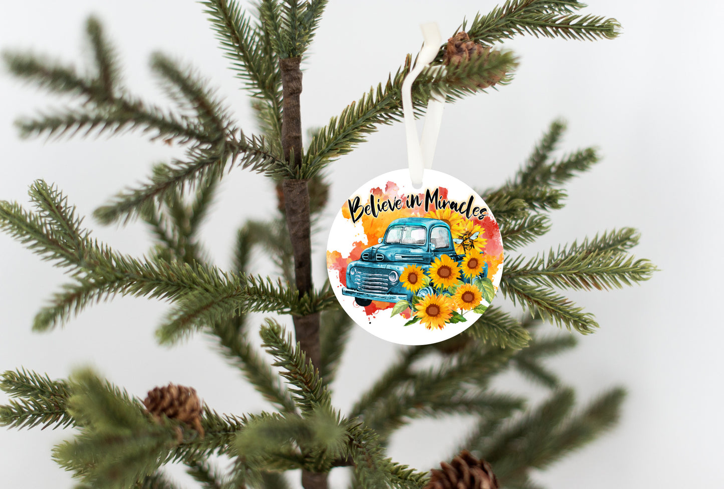 Believe in Miracles Christmas Ornament