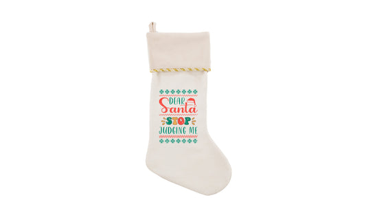 Dear Santa Christmas Stocking