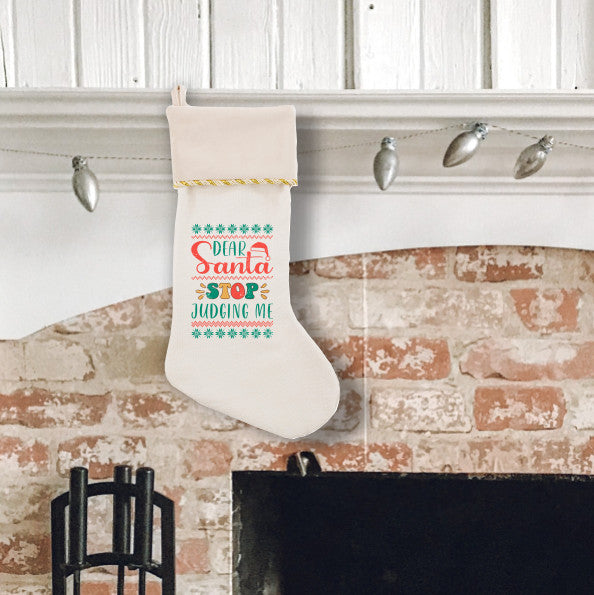 Dear Santa Christmas Stocking