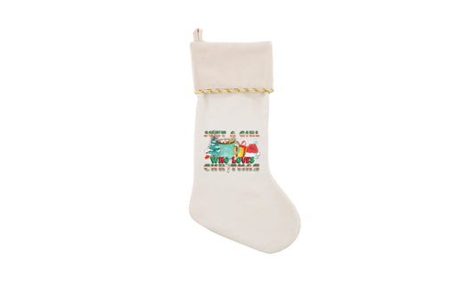 Just A Girl Christmas Stocking